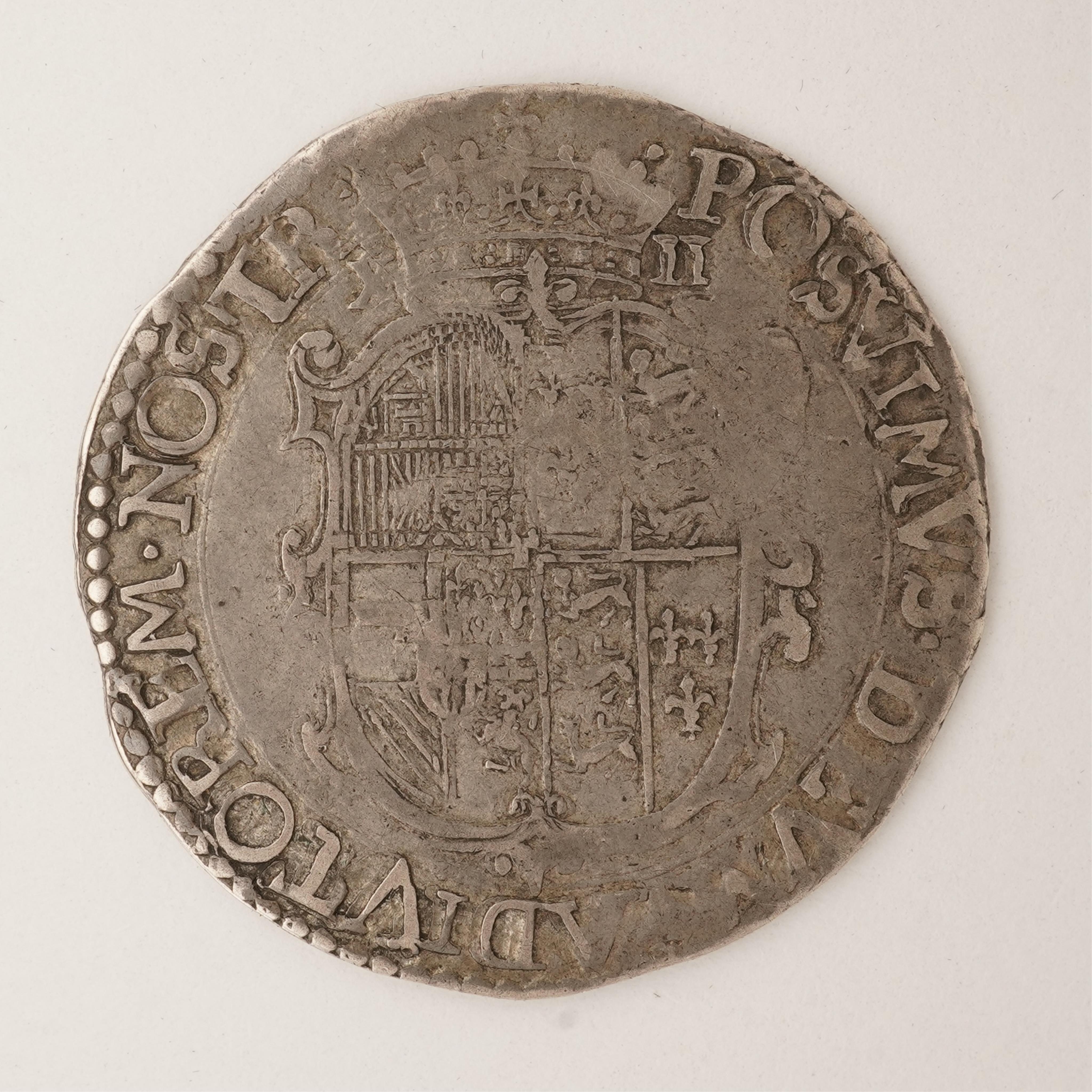 British hammered coins, Philip and Mary, silver shilling, 1555, English titles with market value, S. 2501, some weakness to shield otherwise fine